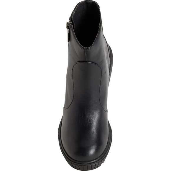 NEW Sorel Ona Ave Zip Wedge Boots Waterproof Leather For Women in black 1025 7s3 - Picture 3 of 7